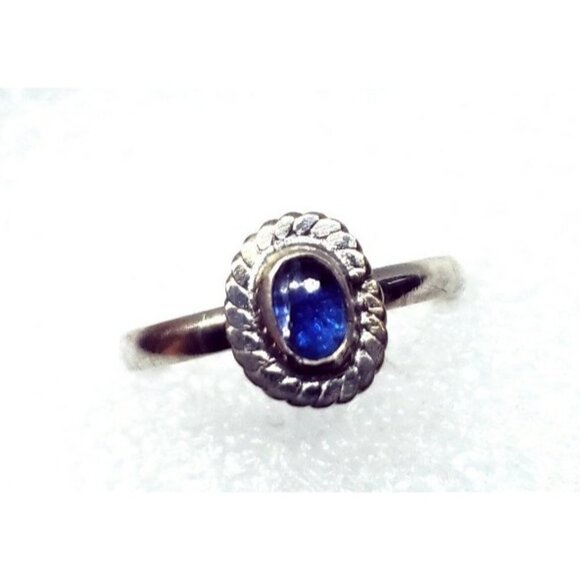 Kyanite crystal ring handmade sterling silver artisan handmade 925 size 9.5 - Picture 1 of 12
